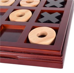 Tic Tac Toe en bois antique magnifique et décoratif avec jeu de société simple en bois fabriqué à la main avec OX unique et décor 2025 - Product Image 1