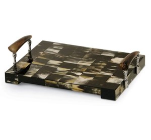 Plateau de service moderne et durable en bois de luxe fait à la main avec incrustation de résine pour la maison cuisine hôtel à bas prix - Product Image 2