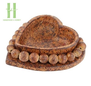 Cuenco de madera decorativo para hacer velas, tazón de masa con forma de Estado de Texas, tazón personalizado en Vietnam - Product Image 4