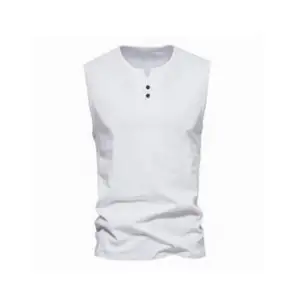 Manufacture Custom logo Men Cotton hollow Tank Top Sleeveless Fitness breathable Wear Workout Men Gym vest For Summer