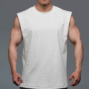 Wholesale Custom Logo Basic Knitted Rib <b>Crop</b> Tank <b>Top</b> for <b>Men</b> High Quality Fashion Basic Blank White Black Ladies' Tank <b>Top</b> - Product Image 5