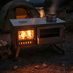 Estufa de Leña para Camping Dorello, Cocina Portátil para Exteriores con Horno - Product Image 1