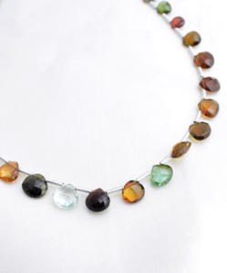 Cuentas de Turmalina Multifacética en Forma de Pera, Piedra Preciosa Natural, Piedra Preciosa para Joyería Fina - Product Image 3