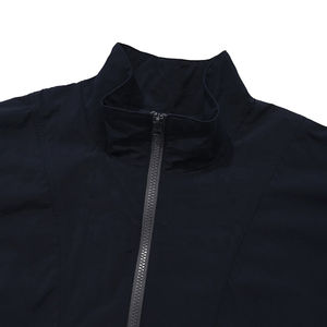 Chaqueta de chándal de nailon retro con logotipo bordado y cremallera personalizada chaqueta de exterior Softshell en blanco cortavientos para hombre - Product Image 3