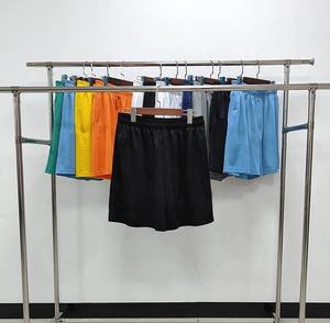 ชุดกีฬาออกกำลังกายของผู้ชายเสื้อยืดสองชิ้นกางเกงขาสั้นไซส์ XL สีพื้นลำลองพิมพ์ลายโลโก้ได้ตามต้องการ - Product Image 5