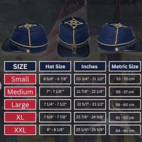 Gorra de Foraje de Oficial de Artillería de la Confederación Civil Estadounidense