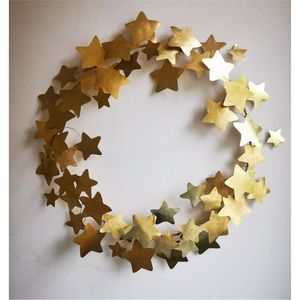 Guirnalda de Corazones de Metal Oxidado Vintage para Colgar en la Pared, Arte Floral de Jardín de 2 Piezas Entrelazadas para Decoración del Hogar en Interiores y Exteriores - Product Image 5