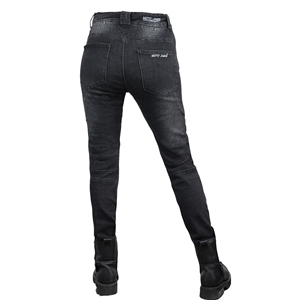 Jeans de Motociclista Protectoras para Mujer, Aprobadas por la CE, con Protección de Rodilla y Cadera Extraíbles, Jeans de Mezclilla Blindados para Motociclismo, Hechos en Pakistán - Product Image 4