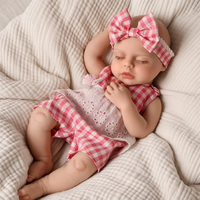 Poupée bébé réaliste Babeside Lucy de 16 pouces, en silicone platine, poupée reborn, expédition rapide