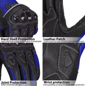 Gants d'équitation en cuir de haute qualité hommes gants de course de moto protection sportive cyclisme ski autres activités de plein air - Product Image 4