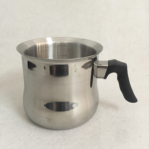 Novo Design Recipiente De Cozinha Prata Quente Bule Aquecedor Yougurt Tampa Parede Dupla Alça De Fervura Panela De Aço Inoxidável Panela De Leite - Product Image 6