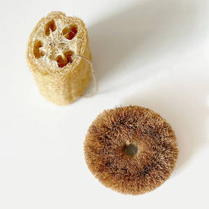 Estropajo de Cocina Natural de Fibra de Coco, Estropajos Redondos de Fibra de Coco, Cepillo Redondo Tawashi - Product Image 3