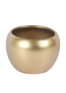 Handmade Metal Apple Shape Planters <b>Set</b> of 3 Flower Pot Coastal Style Metal Flower Vase High Selling Wholesale Price Weddings - Product Image 3