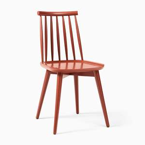 Chaise de salle à manger moderne du milieu du siècle en bois massif cadre peint meubles de banquet d'intérieur pour hôtel et restaurant pour une utilisation en appartement - Product Image 2