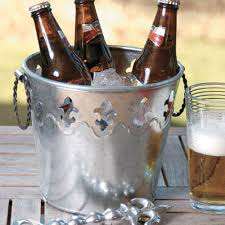 Cubo de hielo de estaño galvanizado para fiesta, para bebidas, bañera de fiesta de Metal - Product Image 4