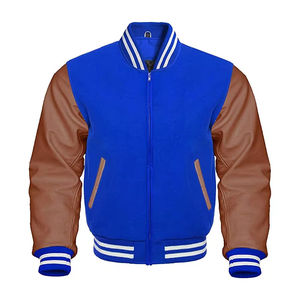 New style Custom Made <b>Men</b> Varsity Outdoor <b>Jackets</b> Stylish Leather Fabric Label High Quality Puffer <b>Jacket</b> Winter <b>Jacket</b> - Product Image 2