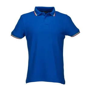 Polo Piqué Tricolore Personalizzata Promozionale - Product Image 1