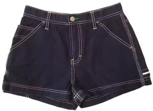 Basic Denim Shorts Cotton Loose Fit <b>Men</b> Short Ladies Shorts Two Pocket Denim Short Length Women Short - Product Image 5