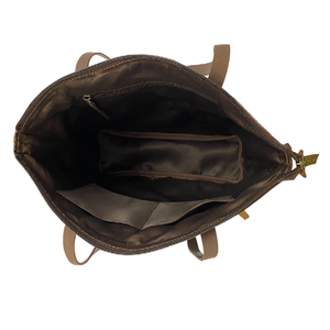 ขายดีไซน์เนอร์หนังวัวสไตล์ลำลองขนาดใหญ่กระเป๋าสะพายไหล่สำหรับสุภาพสตรีหนังวัวชั้นหนึ่งโลโก้พิเศษขนาดเล็ก - Product Image 2