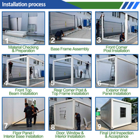Maison modulaire en acier à deux étages pour l'hébergement des travailleurs, utilisation en camp, maison modulaire en conteneur, bureau à domicile, cabane
