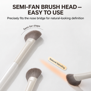Juego de 12 brochas de maquillaje para ojos, pelo sintético, mango de plástico, con estuche gratis para difuminar sombras de ojos y aplicar delineador. - Product Image 5