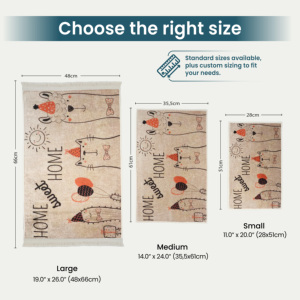 Tapete Antideslizante Yakut Vintage para Mascotas, Lavable, Personalizado, para Perros y Gatos, Tapete de Piso de Pelo Corto, Posavasos Personalizado para Comida de Mascotas, OEM ODM - Product Image 4