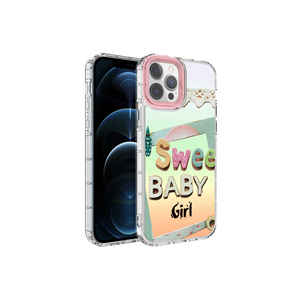 Coque de luxe pour iPhone 12 Pro Max, en silicone à motifs avec TPU souple et protection de l'appareil photo en cuir, antichoc, coque arrière - Product Image 1