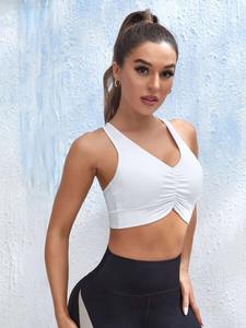 Sujetador deportivo de Yoga sin costuras de alto impacto para mujer, Sujetador deportivo corto sin espalda, venta al por mayor, ropa deportiva de gimnasio de talla grande con forro de Spandex - Product Image 6
