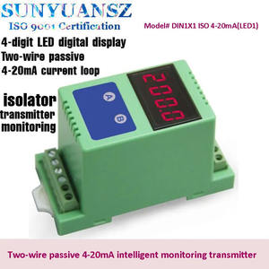 Módulo de pantalla digital montado en riel DIN35 con LED, conversión de señal de 4-20mA, aislamiento, amplificador, precisión 0.2%. - Product Image 2