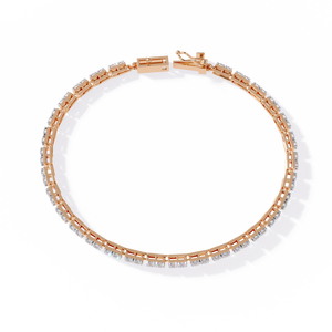 Magnifique bracelet et jonc en or 18 carats avec diamants de laboratoire - Product Image 5