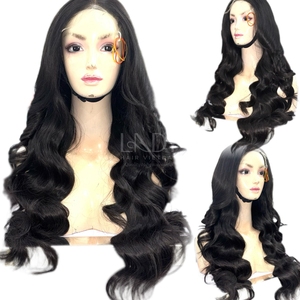 Peluca de Cabello Humano Vietnamita 100% Natural de Alta Calidad, Pelucas con Frente de Encaje, Cabello Ondulado - Product Image 1