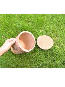 Luxury Walnut Tissue Box | Wooden Paper Holder for Bathroom & Living Room | Modern <b>Desktop</b> Storage Case | Home Decor <b>Organiser</b> - Product Image 2