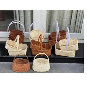 Various sizes and new designs High quality bamboo and rattan baskets for fruit made in 99 Gold Data Company