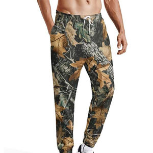 Pantalons de survêtement à motifs de camouflage d'arbre personnalisés, jambe petite, jambe droite décontractée, imprimé camouflage, pantalon de sublimation pour homme - Product Image 3
