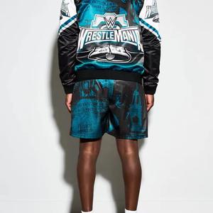 Logo personnalisé été de base grande taille hommes imprimé Shorts pour hommes Paisley Shorts hommes 100% polyester de qualité supérieure maille - Product Image 3