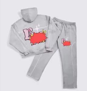 Chándales de invierno con capucha de patrón sólido Diseño personalizado Conjuntos transpirables de algodón 100% de Pakistán Alta calidad a precios baratos - Product Image 2