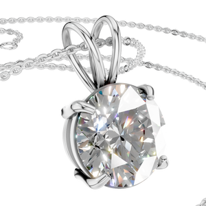 Collar con Colgante de Cadena de Eslabones de Oro Sólido de 14K con Moissanita Popular, Certificado por IGI, para Mujeres y Hombres, Regalo y Fiesta, OEM ODM - Product Image 4