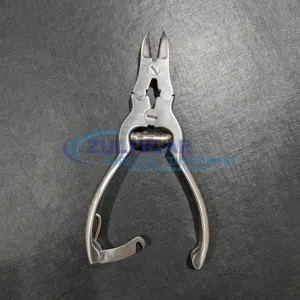 Wholesale Professional Nail Clipper with Spring Nail Cutter Stainless Steel Handle Sharp Cuticle Nail Nipper