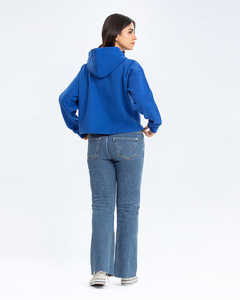 Venta al por mayor personalizado bordado DTF pegatina mujeres sudaderas con capucha elegante moda Casual invierno cálido cómodo Streetwear - Product Image 4