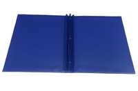 Porte-menu de bar bleu royal pour cocktails, avec logo doré en relief, plaque métallique, cuir PU de haute qualité, format A4, pour restaurants