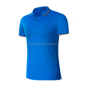 เสื้อโปโลผ้าฝ้ายระบายอากาศสำหรับผู้ชายพิมพ์ลายเองได้ผ้านิ่มพิมพ์โลโก้ได้แบบเรียบๆ - Product Image 4