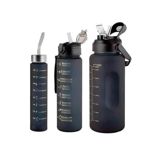 Set of 3 motivational bottles
