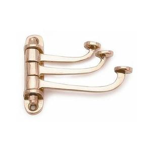 Crochet mural fait à la main en gros Article d'artisanat indien en laiton massif de style moderne Produit de qualité supérieure Laiton massif Design unique - Product Image 5