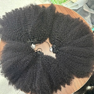 ผมแท้แบบเทปติด  แบบมัด  ผมหยิกแบบพม่า ผมเวียดนามสีดำ ผมแท้ ราคาขายส่ง  HD Kinky Loose Deep Wave - Product Image 6