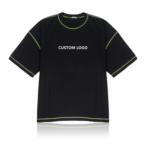 Custom Spring Summer 100% Cotton Vintage T-shirt Custom Logo Oversized <b>Tshirt</b> Men Contrast Stitching Custom Acid Wash <b>Tshirt</b> - Product Image 3