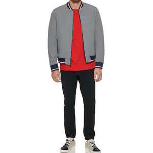 Logo personnalisé Vestes universitaires plaine Hommes Regular Fit Vêtements décontractés pour l'hiver Veste universitaire de qualité - Product Image 2