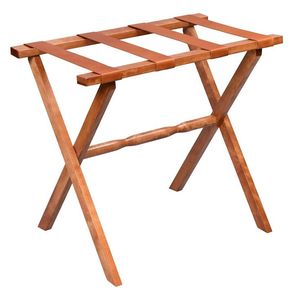 Elegant Wooden Luggage Rack With Compact Folding Frame For Guest Room Bedroom <b>Suitcase</b> Holder And Vacation Rental Accommodation - Product Image 6