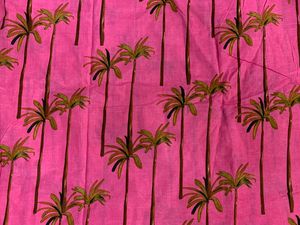 Tissu en coton 100% biologique indien imprimé à la main, léger, vendu au mètre, pour robes, chemises, sacs, housses, rideaux, filles - Product Image 2