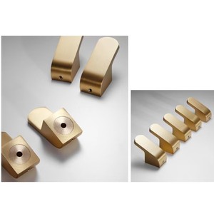 Best Quality Set of 5 Brushed Finished Brass Wall <b>Hooks</b> for Coat & Towel Bathroom <b>Kitchen</b> <b>Hook</b> Clothes <b>Hook</b>. - Product Image 4