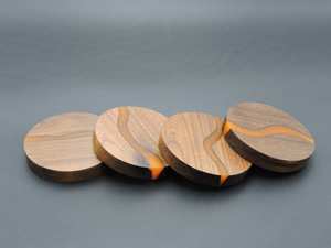 High quality <b>Wooden</b> <b>coaster</b> handicraft round shape wood <b>coaster</b> handmade latest design customized size wood <b>coaster</b> - Product Image 4